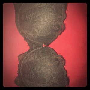Black lace push up